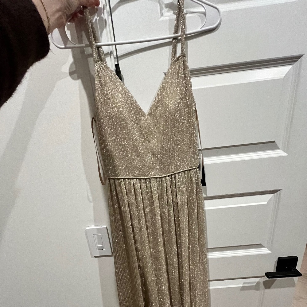 Long Gold Dress